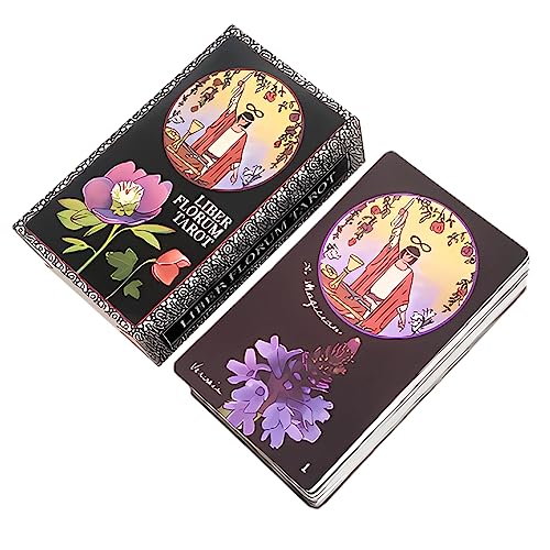 Tarot-Deck, Liber Tarot Cards Für Anfänger Mit Leitbuch 78pcs Tarrot Karten Set Für Familie Freunde Versammlung Wahrsagung Zukunft Spiel Karte von Simmpu
