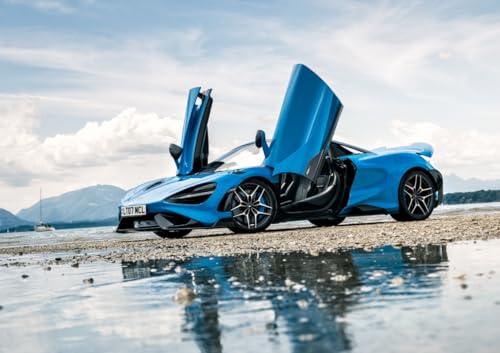 Simninja Puzzle 1000 Teile - Motive: McLaren 765LT Spider - Auto Puzzle für Erwachsene und Kinder von Simninja