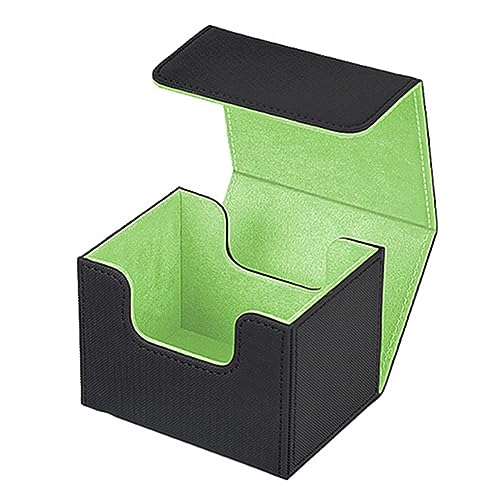 Simpls 1 Stück Sammelkarten-Deck-Box, Karten-Organizer, Schutzbehälter für Mehr Als 100 Karten, Grün von Simpls