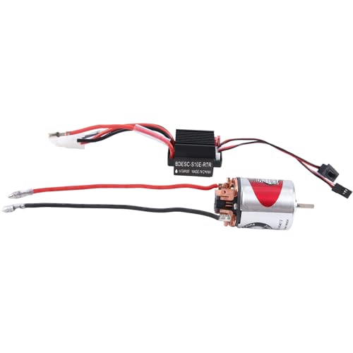 Simpls 540 Brushed Motor 12T & 320A ESC Brushed Motor Speed Controller mit 2A BEC für 1/10 RC Off-Road Racing Car Truck Replacement von Simpls