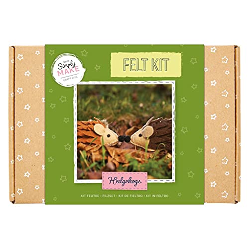 Simply MAKE Filz-Igel, Filz-Bastelset für Erwachsene und ältere Kinder, schöne Dekorationen für Ihr Zuhause, Küchenzubehör, Filzhandwerk ist ein tolles Geschenk, ideales Hobby Simply MAKE Filz-Igel, Filz-Bastelset für Erwachsene und ältere Kinder, schöne Dekorationen für Ihr Zuhause, Küchenzubehör, Filzhandwerk ist ein tolles Geschenk, ideales Hobby von Simply MAKE