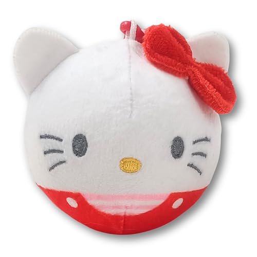 Simply Toys Hello Kitty Offizieller Plüsch-Schlüsselanhänger, 7 cm, quetschbares Plüschtier und Sammlerstücke, Geschenke, Schlüsselanhänger Simply Toys Hello Kitty Offizieller Plüsch-Schlüsselanhänger, 7 cm, quetschbares Plüschtier und Sammlerstücke, Geschenke, Schlüsselanhänger von Simply Toys