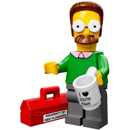 LEGO 71005 - Minifigur Ned Flanders aus der Sammelfiguren-Serie The Simpsons von LEGO