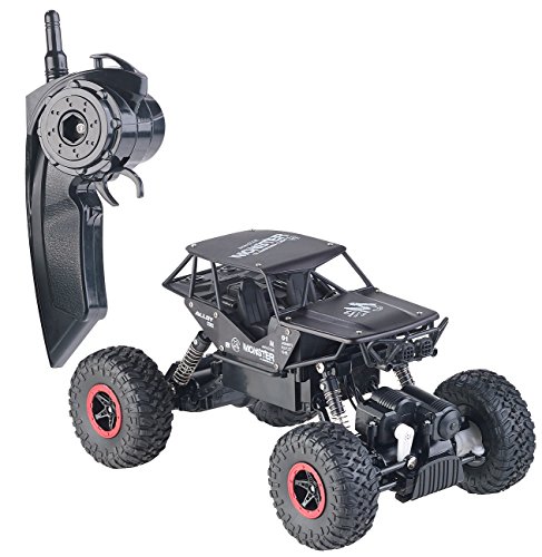 Simulus Monstertruck: Ferngesteuerter Monster-Truck Rock Crawler, 2,4-GHz-Funk, 12 km/h (RC Car, Kinderauto, Ferngesteuertes Spielzeug) von Simulus