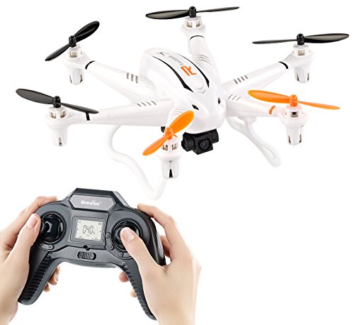 Simulus Drohnen: Kompakter Profi-Hexacopter GH-6.cam mit 720p-HD-Kamera (Multicopter, Cam Drone, Ferngesteuertes Spielzeug) von Simulus