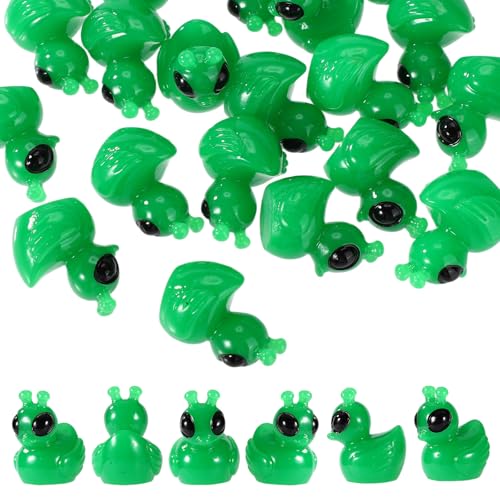 100stk Grüne Alien-Enten aus Kunstharz, Süße Alien-Miniaturenten Dekoration Mini-UFO-Sci-Fi-Enten Spielzeug für Partygeschenke Weihnachtsstrümpfe Preisboxen Schatzkisten 100stk Grüne Alien-Enten aus Kunstharz, Süße Alien-Miniaturenten Dekoration Mini-UFO-Sci-Fi-Enten Spielzeug für Partygeschenke Weihnachtsstrümpfe Preisboxen Schatzkisten von Sinbana