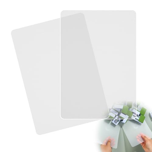 Sinbana 2stk Mahjong Kachelmischer, Langlebige Mahjong-Kachelmischer aus PVC Praktisches Zubehör für Mischwerkzeuge für Befreundete Familienbegeisterte (Transparent) von Sinbana