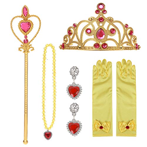 Sincere Party Mädchen Goldene Belle Prinzessin Kostümzubehör Fancy Dress Up Cosplay Exquisite Match Set Sincere Party Mädchen Goldene Belle Prinzessin Kostümzubehör Fancy Dress Up Cosplay Exquisite Match Set von Sincere Party