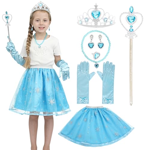 Sincere Party Mädchen Prinzessin Kostümzubehör Fancy Dress Up Cosplay Exquisite Match Sets,Elsa Dress Up Tutu Set für Mädchen 3-8 Jahre blau Sincere Party Mädchen Prinzessin Kostümzubehör Fancy Dress Up Cosplay Exquisite Match Sets,Elsa Dress Up Tutu Set für Mädchen 3-8 Jahre blau von Sincere Party