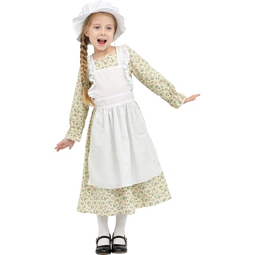 Sincere Party Mädchen Victorian Kostüm Baumwolle Kleid World Book Day Week Mädchen Fancy Kleid Floral L 8-10 Sincere Party Mädchen Victorian Kostüm Baumwolle Kleid World Book Day Week Mädchen Fancy Kleid Floral L 8-10 von Sincere Party