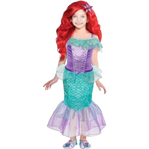 Sincere Party Mädchen für Meerjungfrau Prinzessin Kleid Cosplay -Kostüm mit Zauberstab und Tiara von Sincere Party