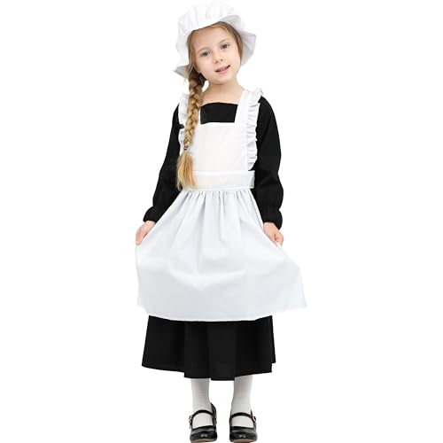 Sincere Party Mädchens viktorianisches Kostüm Baumwolle Kleid Weltbuchtag Woche Mädchens Fancy Kleid Schwarz XL 10-12 Sincere Party Mädchens viktorianisches Kostüm Baumwolle Kleid Weltbuchtag Woche Mädchens Fancy Kleid Schwarz XL 10-12 von Sincere Party