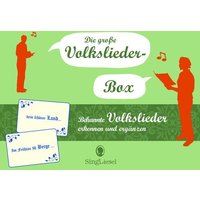 Die große Volkslieder-Quiz-Box für Senioren. Das Spiel rund um bekannte Volkslieder für Senioren. Auch mit Demenz. Spiele Box mit 100 Karten. von Singliesel GmbH