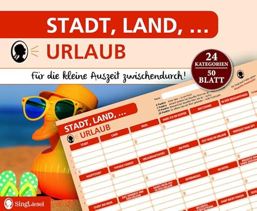 Stadt, Land, Urlaub: Der beliebte Spieleklassiker für alle Reiselustigen | Stadt, Land, Fluss Stadt, Land, Urlaub: Der beliebte Spieleklassiker für alle Reiselustigen | Stadt, Land, Fluss von Singliesel GmbH