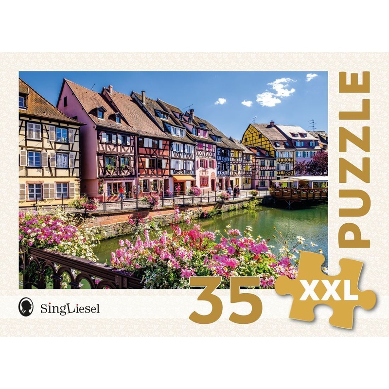 Das SingLiesel-Puzzle für Menschen mit Demenz: Colmar Altstadt von Singliesel