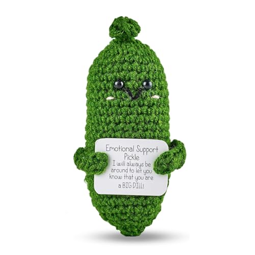 Sinirttou Pocket Hug Positive Saure Gurken,Kreative Strickwolle Gurken Puppe,Kleine Umarmung Pocket Hug Gurken Glücksbringer,Gute Besserung Geschenk,Mutmacher Geschenk,Glücksbringer Prüfung Geschenk Sinirttou Pocket Hug Positive Saure Gurken,Kreative Strickwolle Gurken Puppe,Kleine Umarmung Pocket Hug Gurken Glücksbringer,Gute Besserung Geschenk,Mutmacher Geschenk,Glücksbringer Prüfung Geschenk von Sinirttou