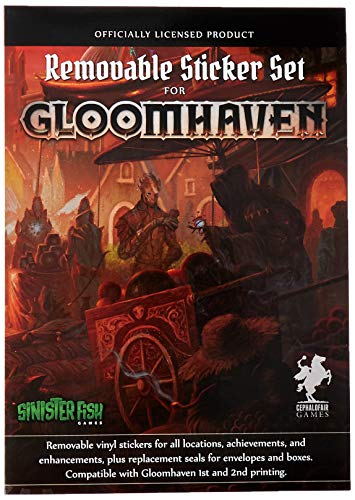 Sinister Fish Games SIF00020 Gloomhaven: Removable Sticker Set, Mixed Colours von Sinister Fish Games