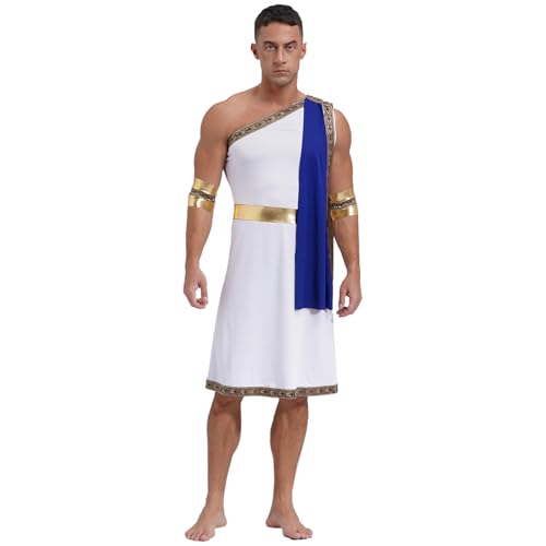 Sinleey Antikes Griechisches Kostüm Für Herren Erwachsene Griechisch Römische Toga Cosplay Halloween Karneval Fest Rollenspiel S3xl Blau M Sinleey Antikes Griechisches Kostüm Für Herren Erwachsene Griechisch Römische Toga Cosplay Halloween Karneval Fest Rollenspiel S3xl Blau M von Sinleey