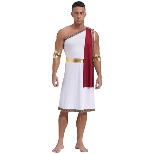Sinleey Antikes Griechisches Kostüm Für Herren Erwachsene Griechisch Römische Toga Cosplay Halloween Karneval Fest Rollenspiel S3xl Burgund XL Sinleey Antikes Griechisches Kostüm Für Herren Erwachsene Griechisch Römische Toga Cosplay Halloween Karneval Fest Rollenspiel S3xl Burgund XL von Sinleey