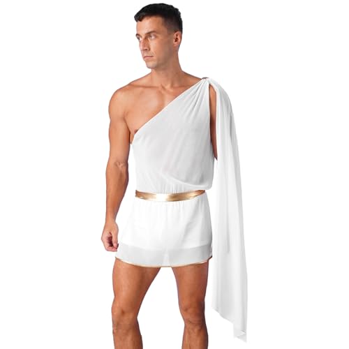 Sinleey Griechisches Kostüm Für Erwachsene Männer Antikes Griechenland Rom Römische Toga Cosplay Halloween Karneval Fest Sxl Weiß M Sinleey Griechisches Kostüm Für Erwachsene Männer Antikes Griechenland Rom Römische Toga Cosplay Halloween Karneval Fest Sxl Weiß M von Sinleey