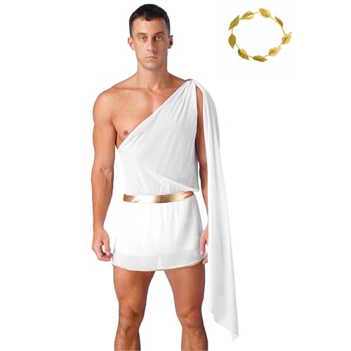 Sinleey Griechisches Kostüm Für Erwachsene Männer Antikes Griechenland Rom Römische Toga Cosplay Halloween Karneval Party Sxl Weiß L Sinleey Griechisches Kostüm Für Erwachsene Männer Antikes Griechenland Rom Römische Toga Cosplay Halloween Karneval Party Sxl Weiß L von Sinleey