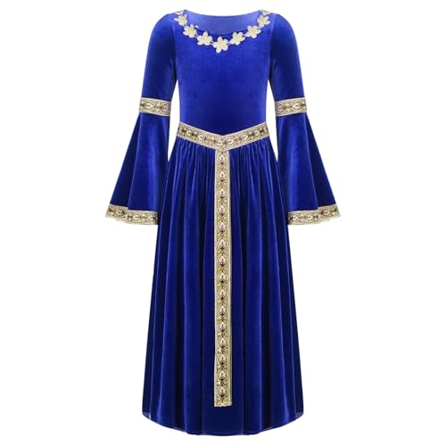 Sinleey Mittelalterliche Renaissance Kleid Mädchen Mittelalter Prinzessin Kostüm Halloween Karneval Cosplay Outfit 5-16 Jahre Blau 170-176 Sinleey Mittelalterliche Renaissance Kleid Mädchen Mittelalter Prinzessin Kostüm Halloween Karneval Cosplay Outfit 5-16 Jahre Blau 170-176 von Sinleey