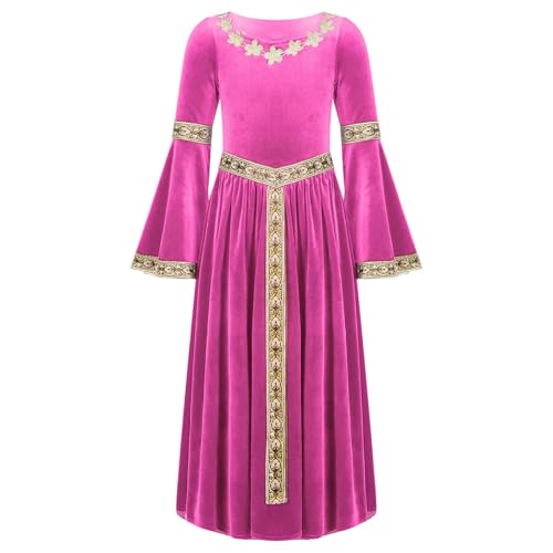 Sinleey Mittelalterliche Renaissance Kleid Mädchen Mittelalter Prinzessin Kostüm Halloween Karneval Cosplay Outfit 5-16 Jahre Knalliges Pink 134-140 Sinleey Mittelalterliche Renaissance Kleid Mädchen Mittelalter Prinzessin Kostüm Halloween Karneval Cosplay Outfit 5-16 Jahre Knalliges Pink 134-140 von Sinleey