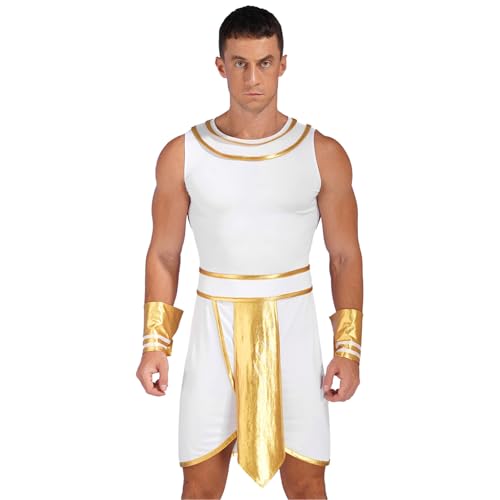 Sinleey Römische Verkleidung Für Herren Antikes Griechisch Römisches Kostüm Karneval Halloween Größen S Bis Xl Weiß M Sinleey Römische Verkleidung Für Herren Antikes Griechisch Römisches Kostüm Karneval Halloween Größen S Bis Xl Weiß M von Sinleey