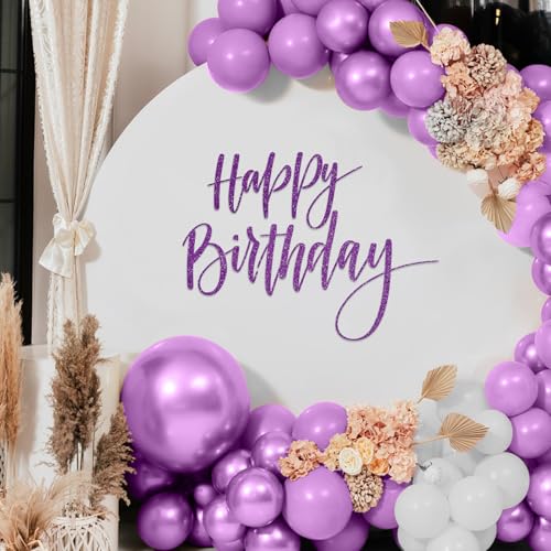 Sinload Happy Birthday-Party-Aufkleber für Hintergrundbuchstaben, abziehen und aufkleben, Happy Birthday, Geschlechtsoffenbarung, Aufkleber für Ballonbogen, Dekorationen, Partyschild, Wanddekoration von Sinload
