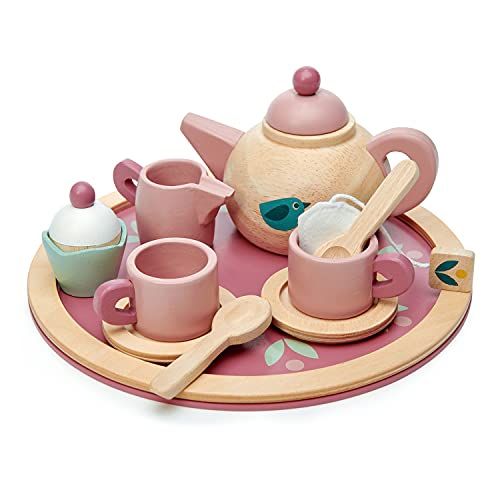 Tender Leaf Toys Mini Chef Birdie Tea Set - Realistic Teapot, Cups and Treats for Pretend Afternoon Sipping - Social, Creative, and Imaginative Development – Learning Role Play – Ages 3 Years+ von Tender Leaf Toys