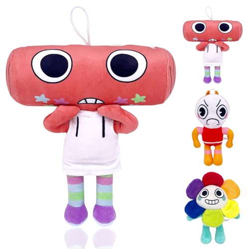Sinwind Dandy Horror Games Plüschtier, Dandys World, Cute Soft Stuffed Plush Doll, Charakter Plüschtier Spielzeug für Jungen und Mädchen, Puppe für Geschenk zum Geburtstag, Halloween, Weihnachten von Sinwind