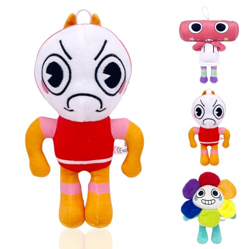 Sinwind Dandy Horror Games Plüschtier, Dandys World, Cute Soft Stuffed Plush Doll, Charakter Plüschtiere Spielzeug für Jungen und Mädchen, Puppe für Geschenk zum Geburtstag, Halloween, Weihnachten von Sinwind
