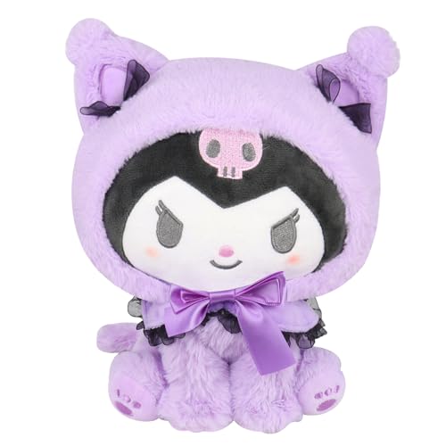 Kuromi Plüschtier Kuscheltier, Kuromi Plüschtier Spielzeug, Kuromi Plüschpuppe, Kuromi Plüsch Spielzeug Kurzem Plüsch Waschbar Stofftier für Kinder Geburtstagsgeschenk (Kuromi) von Sinwind