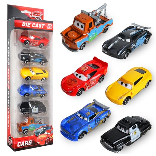 Sinwind 6 Stück Spielzeugauto Set, Cars Spielzeug, Mini Cars Spielzeug, Geeignet für Kinder ab 3 Jahren von Sinwind