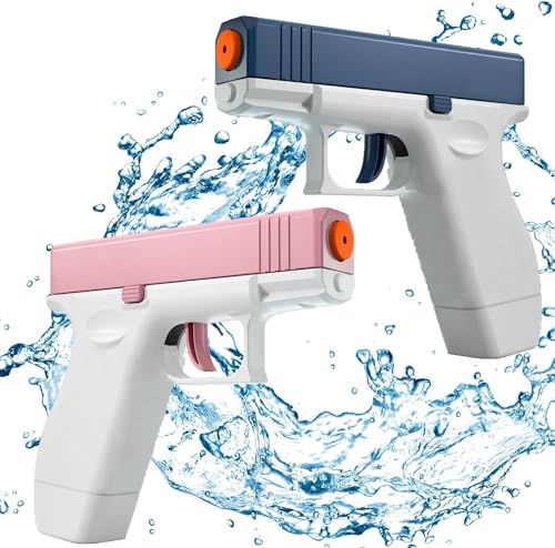 Wasserpistole für Kinder, 2 Stück Wasserspritzpistole, Mini Wasserpistolen, Wasser Spritzpistole Kunststoff, Wasserpistole Spielzeug ür Kinder Schwimmbad,Strand,Outdoor,Garten (B) von Sinwind