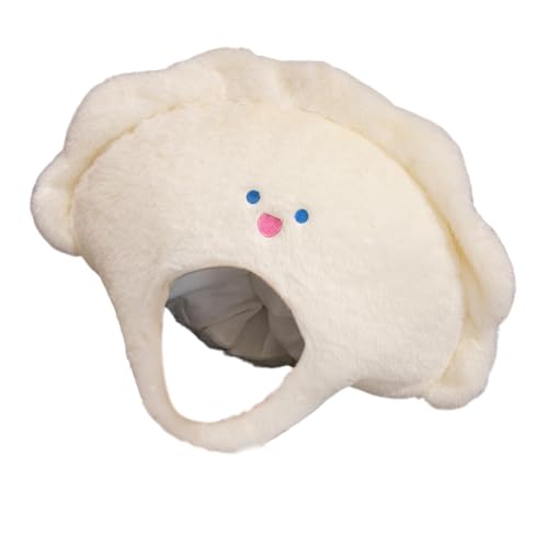 Sionhiuo Chinesische Dampfnudel Kopfschmuck - Niedliches Cartoon Dampfnudel Plüsch Hütchen | Party Kopfschmuck Für Halloween Geburtstag Karneval Ostern Kinderfest Feiern von Sionhiuo