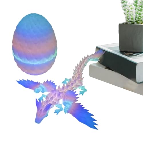 Sionhiuo Dragon Ostereier, 3D -gedruckte Tiere - 3D -gedruckte Drachenschmuck für Kinder - Articulated Action Überraschung kreatives Stress -Relief -Spielzeug für Ostern Stuffers Birthday Party von Sionhiuo