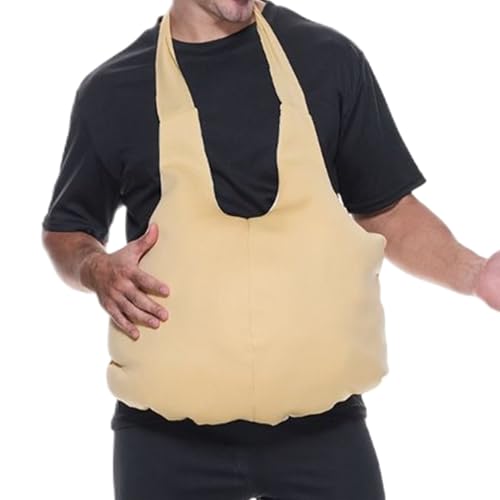 Sionhiuo Fake Bauch | Cosplay Großer Hintern,Lustiger Schwangerenbauch Fettanzug Po Bauch Verstärker Kostüm für Männer Bühnenperformance Verkleidung Halloween Weihnachten Party Accessoire von Sionhiuo