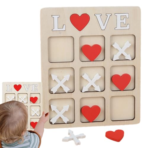 Sionhiuo Lernspiel aus Holz,Lernbrettspiel,Love Classic Tischspiel - Brettspiele aus Holz, Brettspiel, Puzzle, pädagogische Spielzeit, frühes Lernen für Kinder, Eltern, Mädchen Sionhiuo Lernspiel aus Holz,Lernbrettspiel,Love Classic Tischspiel - Brettspiele aus Holz, Brettspiel, Puzzle, pädagogische Spielzeit, frühes Lernen für Kinder, Eltern, Mädchen von Sionhiuo