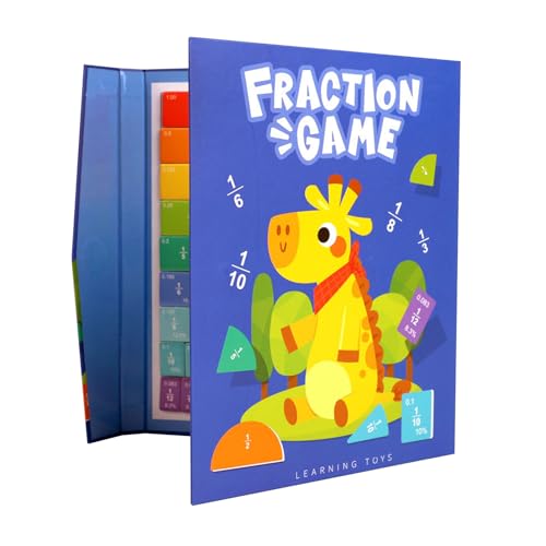 Sionhiuo Magnetische Bruchrechnen Demo Für Kinder | Kreise Für Bruchrechnen | Pädagogische Lernbausteine Für Kinder Von 6-12 Jahren | Lehrmittel Für Lehrer In Der Mittelstufe Für Schule Und von Sionhiuo