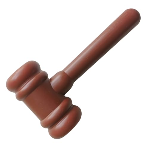 Sionhiuo Richterhammer Spielzeug | Anwalt Requisite Hammer | Realistischer Gerichtssaal Hammer Zubehör Für Homeschool Lehrer Klassenzimmer Theatergruppe | Vorschule Rollenspiel Aktivitäten von Sionhiuo