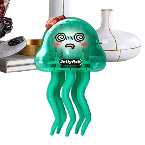 Sionhiuo Tanzende Qualle Spielzeug Für Babys | Uhrwerk Selbstschwingende Qualle | Lustige Niedliche Schreibtischdekoration Als Meeresbewohner Figur Für Kleinkinder Mädchen von Sionhiuo
