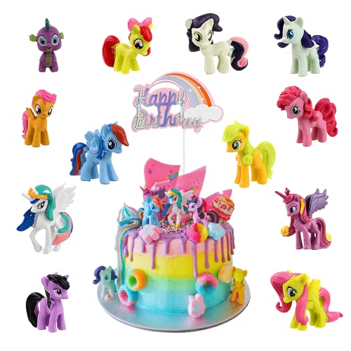 Cupcake Topper Einhorn, 13 Stücke Tortendeko Mädchen, Tortendeko Kindergeburtstag, Torte Topper, Happy Birthday Cake Topper, Kuchendeko Geburtstag, Deko Torte Mädchen Cupcake Topper Einhorn, 13 Stücke Tortendeko Mädchen, Tortendeko Kindergeburtstag, Torte Topper, Happy Birthday Cake Topper, Kuchendeko Geburtstag, Deko Torte Mädchen von Siphus