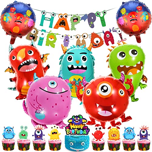 Kinder Luftballons, Kinder Party Deko, Partydekorationen mit Happy Birthday Banner, Party Kindergeburtstag, Geburtstag Kinder Deko, Party Deko set, fur Theme Party Supplies von Siphus