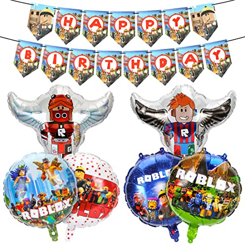 Luftballons Geburtstag, Ballon Set Geburtstag mit Happy Birthday Banner, Kindergeburtstag Deko, Partydekorationen, Party Deko Set, fur Theme Party Supplies Luftballons Geburtstag, Ballon Set Geburtstag mit Happy Birthday Banner, Kindergeburtstag Deko, Partydekorationen, Party Deko Set, fur Theme Party Supplies von Siphus