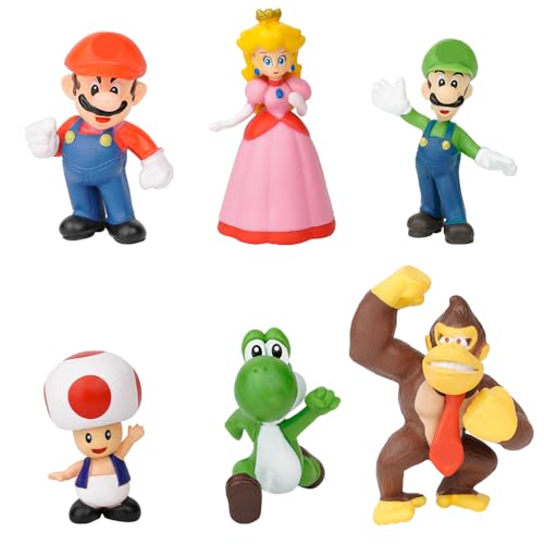 Siphus Tortendeko Kinder, 6 Stück Tortenfiguren, Tortendeko Cartoon Kindergeburtstag, Kuchen Topper Dekoration, Cupcake Deko für Geburtstag Jungen Mädchen Siphus Tortendeko Kinder, 6 Stück Tortenfiguren, Tortendeko Cartoon Kindergeburtstag, Kuchen Topper Dekoration, Cupcake Deko für Geburtstag Jungen Mädchen von Siphus