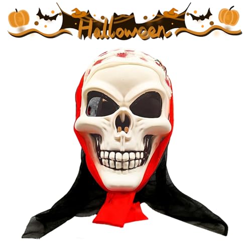 Sipiris Schädel Maske Mit Kapuze, Halloween Furchtsame Ghost Maske Erwachsene Cosplay Kostüm Gruselige Vollkopf 3D Skelett Helm Für Cosplay Halloween Party Totenkopf Kopfbedeckung Sipiris Schädel Maske Mit Kapuze, Halloween Furchtsame Ghost Maske Erwachsene Cosplay Kostüm Gruselige Vollkopf 3D Skelett Helm Für Cosplay Halloween Party Totenkopf Kopfbedeckung von Sipiris