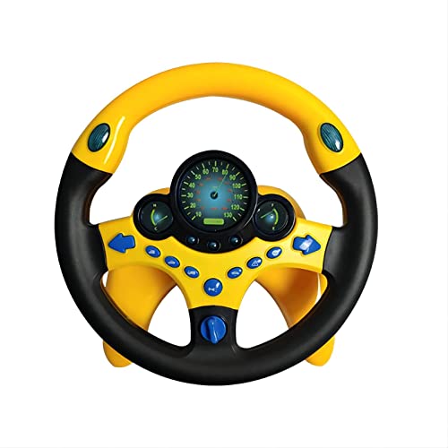 Sipobuy Kinder Lenkrad Spielzeug, Simulierter tragbarer Fahrregler mit lustigem Klang und Musik, frühes pädagogisches Geschenk für Kleinkinder/Kinder, Gelb Sipobuy Kinder Lenkrad Spielzeug, Simulierter tragbarer Fahrregler mit lustigem Klang und Musik, frühes pädagogisches Geschenk für Kleinkinder/Kinder, Gelb von Sipobuy