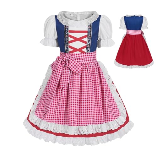 Bierfest-Kostüm für Mädchen, deutsches Bierfest-Kleid für Mädchen, weiches deutsches Dirndlkleid, Kostüme für Freunde, Familie, Mädchen von Sirseon