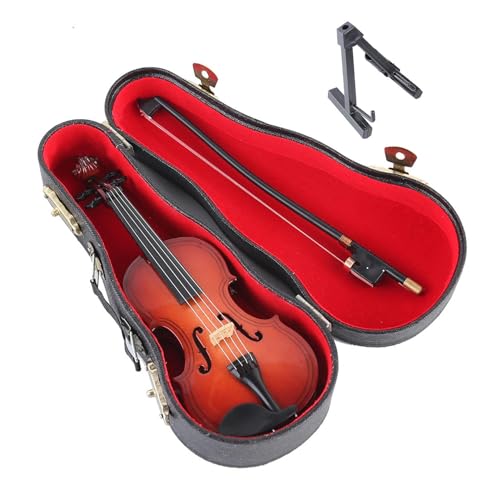 Kleine dekorative Violine | Violinen-Ornament, Musikinstrument, Schreibtisch-Dekoration, exquisite Violinen-Handwerk für elegantes Schreibtisch-Accessoire von Sirseon